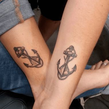 Anchors Tattoo for Mother and Son - Mother Son Tattoos - Mother Tattoos -  MomCanvas