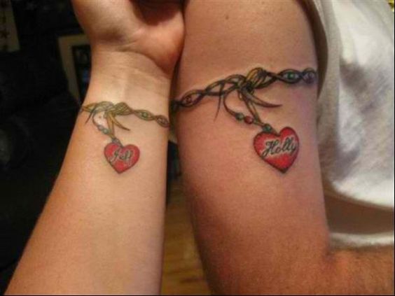 mom and son matching tattoos ideas