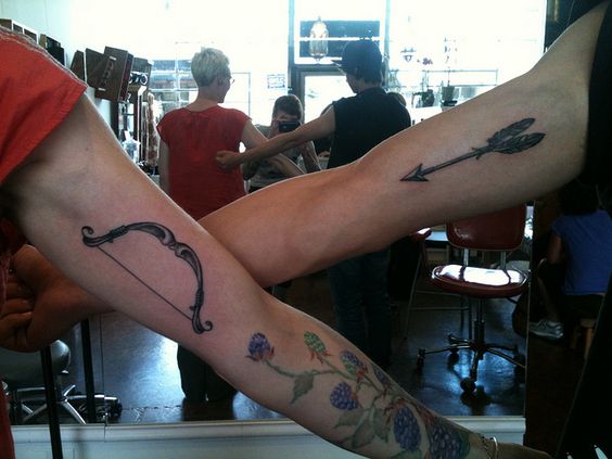 Bow and Arrow Tattoo - Mother Son Tattoos - Mother Tattoos - MomCanvas