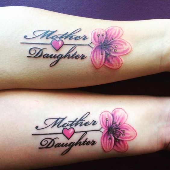 40 Best Mother and Daughter Tattoos  HARUNMUDAK
