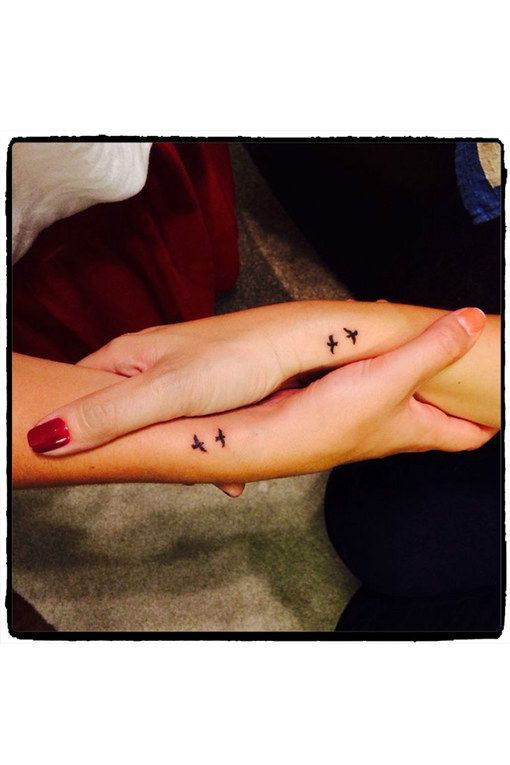 Beautiful Matching Tattoos of Two Birds - Mother Son Tattoos - Mother  Tattoos - MomCanvas