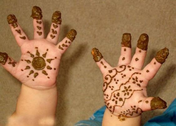 Easy Mehndi Designs For Kids On Eid Kids Front Hand Mehndi