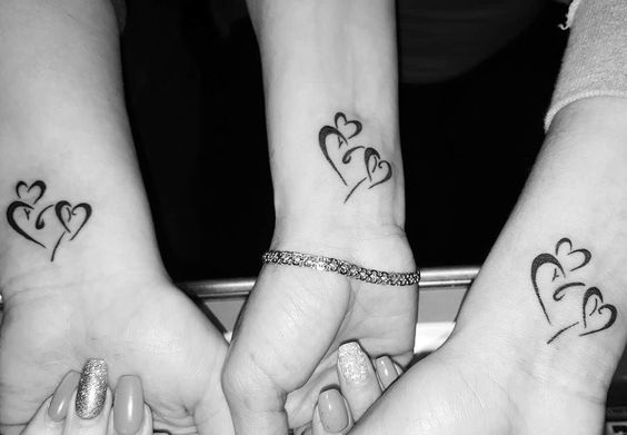 Lovely Heart Tattoo Design - Mother Daughter Heart Tattoos - Mother Daughter  - MomCanvas
