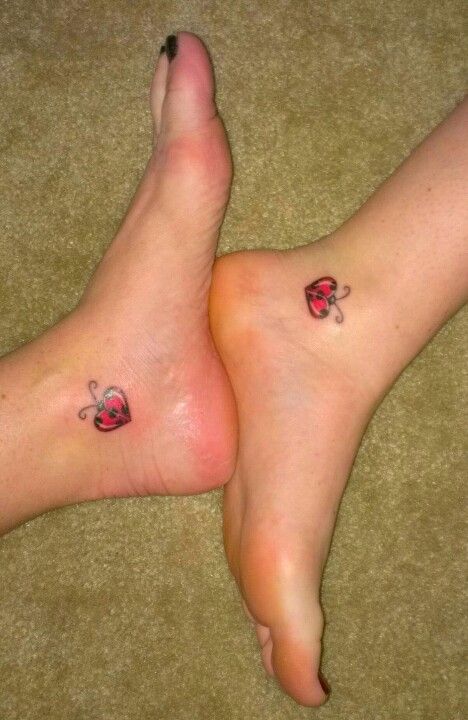 Matching Ladybug Tattoos  Mother Son Tattoos  Mother Tattoos  MomCanvas