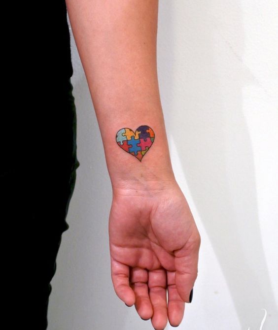 Puzzle Piece Heart Tattoo Designs free image download