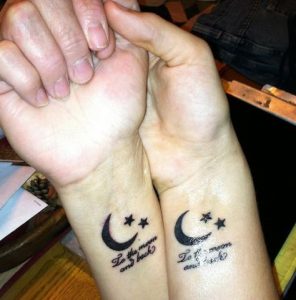 To The Moon and Back Tattoo - Mother Son Tattoos - Mother Tattoos ...