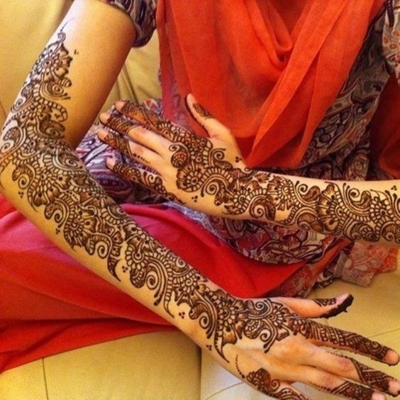 20 Best Full Arm Bridal Mehndi Designs Pictures - MomCanvas