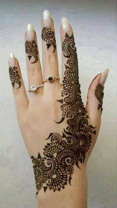 Elegant Arabic Mehndi Design For Back Hand Back Hand Arabic Mehndi