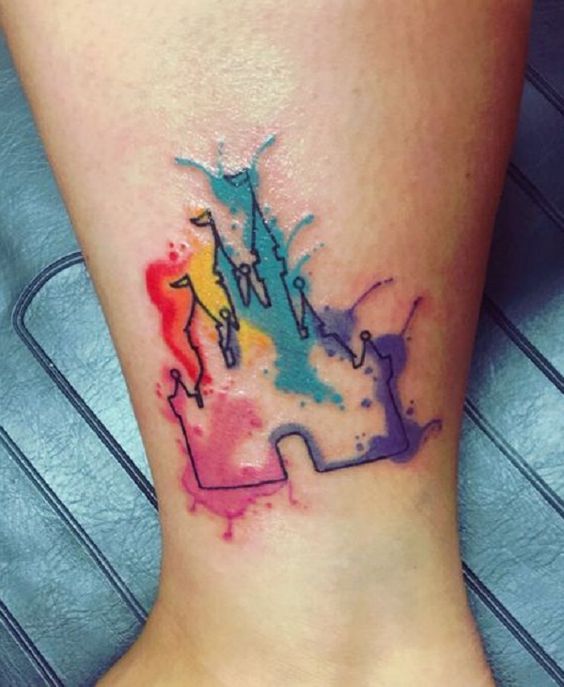 Lucky Bella Tattoos  We are IN LOVE with this Disney castle tattoo by  brookecooktattoos here at Lucky Bella Tattoos in North Little Rock         tattoooftheday 