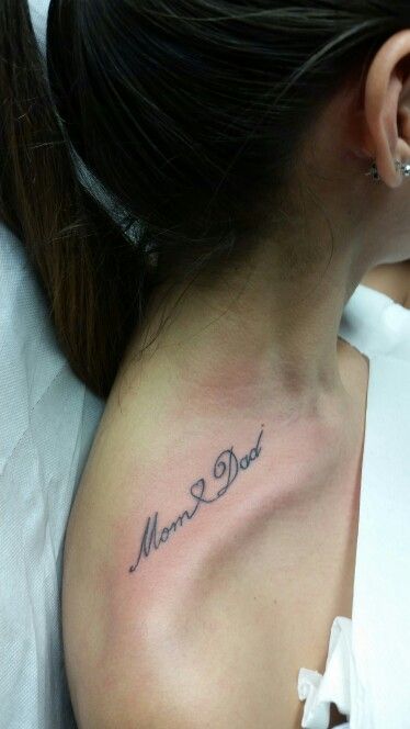 Cute Mom Dad Tattoo - Mom Dad Simple Tattoos - Simple Tattoos - MomCanvas