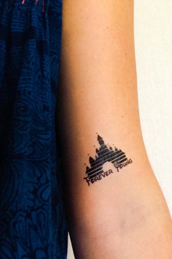 Single Needle Disney Castle  cheyenne tattoo walt blackandgrey  tatuaje tatuagem  a photo on Flickriver