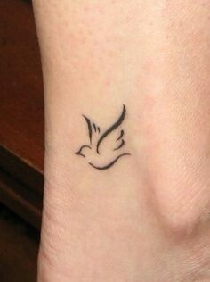 Dandelion and flying birds tattoo on wrist
