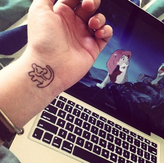 Javi Wolf  Simba tattoo Lion King Tattooed by Javi Wolf