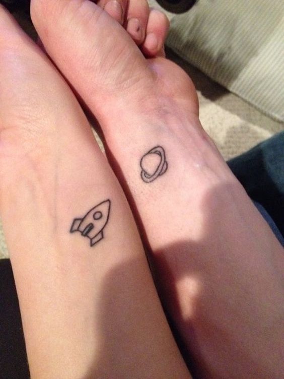 Couple Angles Tattoo - Couple Simple Tattoos - Simple Tattoos - MomCanvas