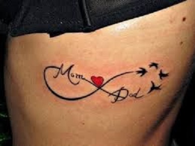 Mom Dad Birds Tattoo - Mom Dad Simple Tattoos - Simple Tattoos - MomCanvas