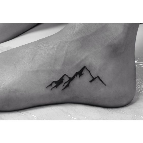 Simple Mountain Tattoo for Men - Simple Tattoos For Men - Simple Tattoos -  MomCanvas