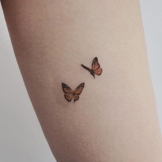 Tiny Butterflies Tattoo - Tiny Simple Tattoos - Simple Tattoos - MomCanvas