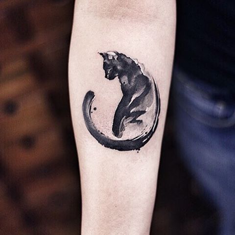 Top 71 Best Cat Outline Tattoo Ideas  2021 Inspiration Guide