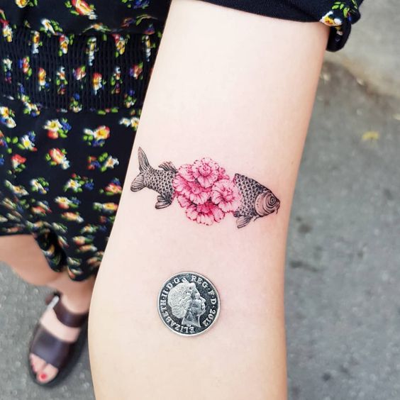 Unique Fish Tattoo - Fish Simple Tattoos - Simple Tattoos - MomCanvas