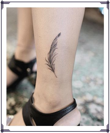 Stunning Feather Tattoo - Feather Simple Tattoos - Simple Tattoos ...