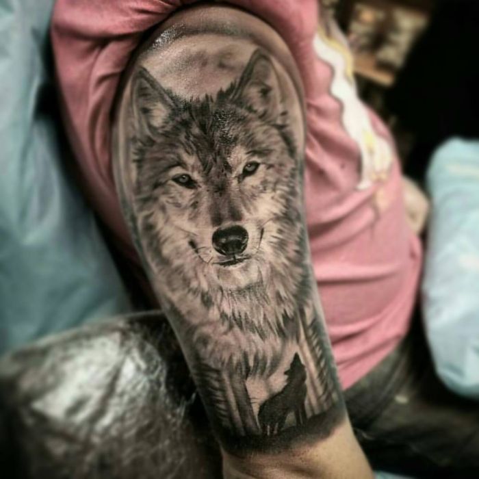 Controlling Wolf Simple Tattoos - Wolf Simple Tattoos - Simple Tattoos -  MomCanvas