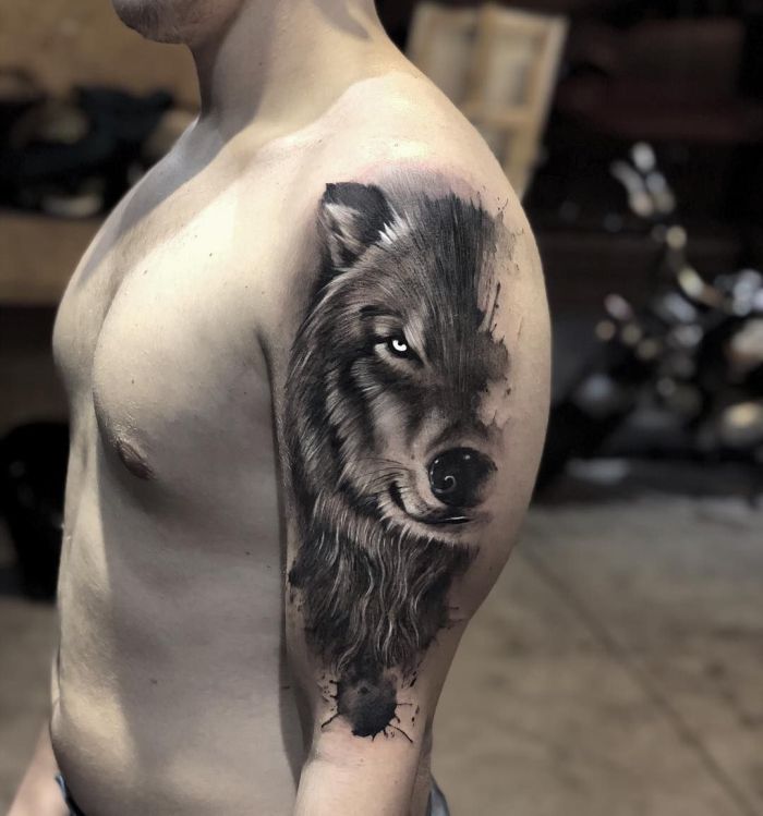 Seeing Wolf Simple Tattoos Design  Wolf Simple Tattoos  Simple Tattoos   MomCanvas