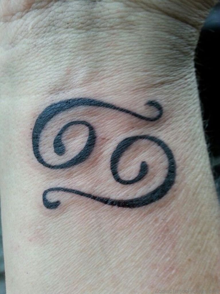 Татуировка на запястье знак зодиака для девушек