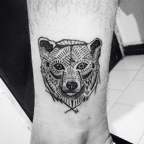 Cute Little Bear Tattoo by silviainktattoo  Tattoogridnet