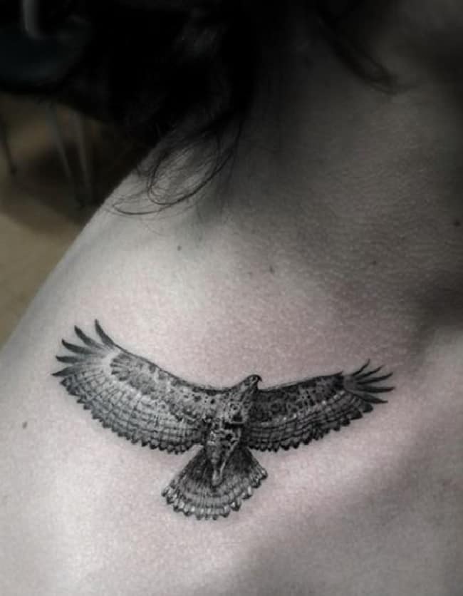 35 Traditional Eagle Tattoos On Neck  Tattoo Designs  TattoosBagcom