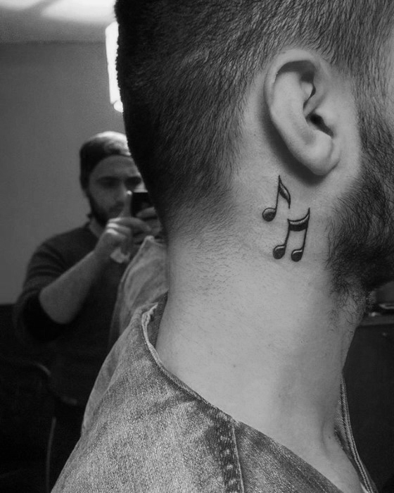 simple tattoos for men on neck