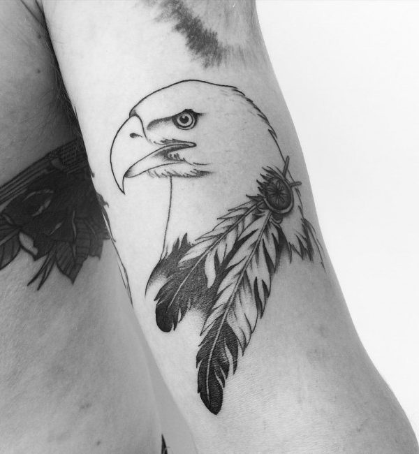 Eagle tattoo back hires stock photography and images  Alamy