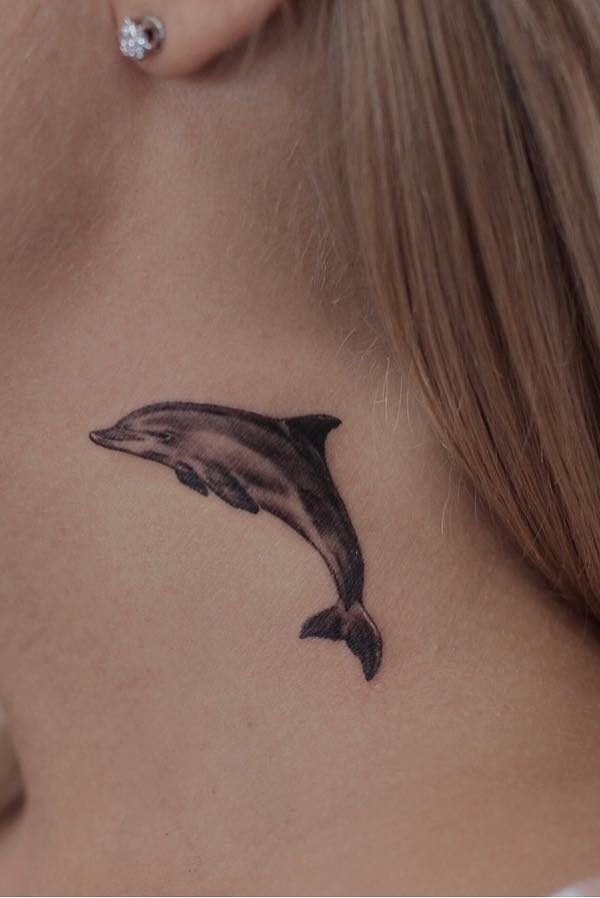 Best wave dolphin tropical sunset tattoo Liz Venom by LizVenom on DeviantArt
