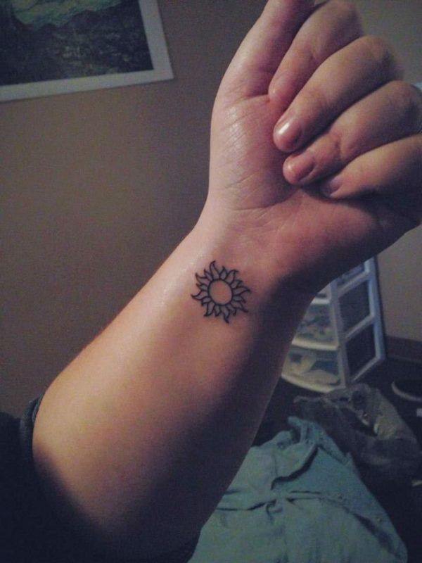 Veritable Graceful Sun Simple Tattoos - Sun Simple Tattoos - Simple