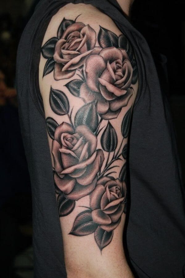 4 Amazing Black Rose Tattoos
