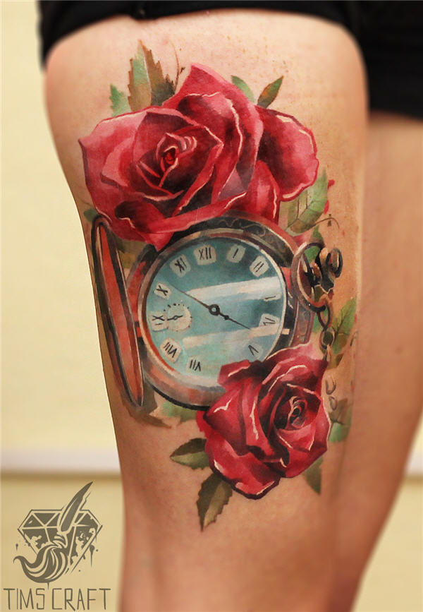 Added this clock to Allans  Tattoos by Pete Terranova  Facebook