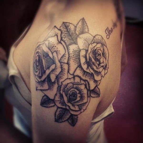 Turned Best Rose Tattoos on full shoulder  Best Rose Tattoos  Simple  Tattoos  MomCanvas