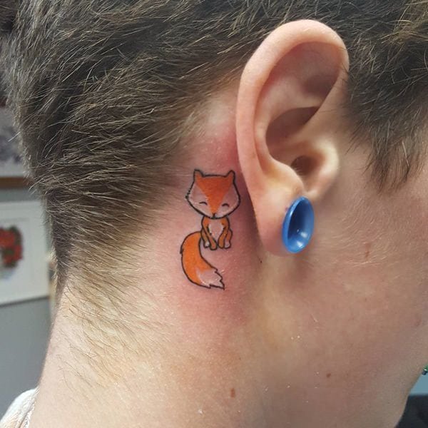 Amazing slight inked Best Tiny Tattoos behind the ear - Best Tiny Tattoos -  Best Tattoos - MomCanvas