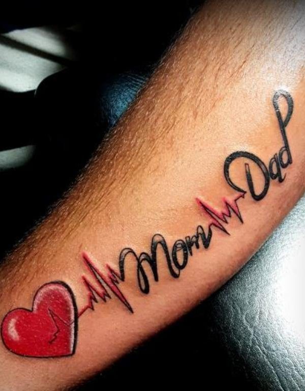 Rich Best Mom Dad Tattoos for left forearm - Best Mom Dad Tattoos - Best  Tattoos - MomCanvas