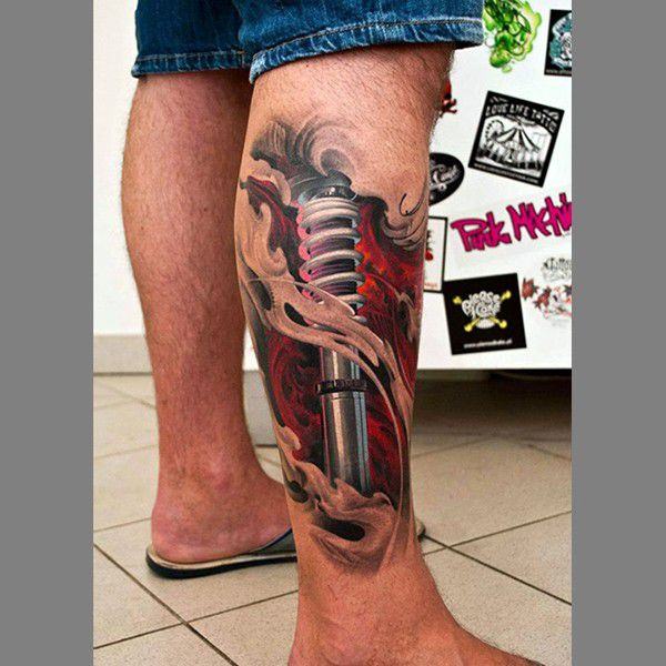 Foot 3d Tattoo by Anil Gupta