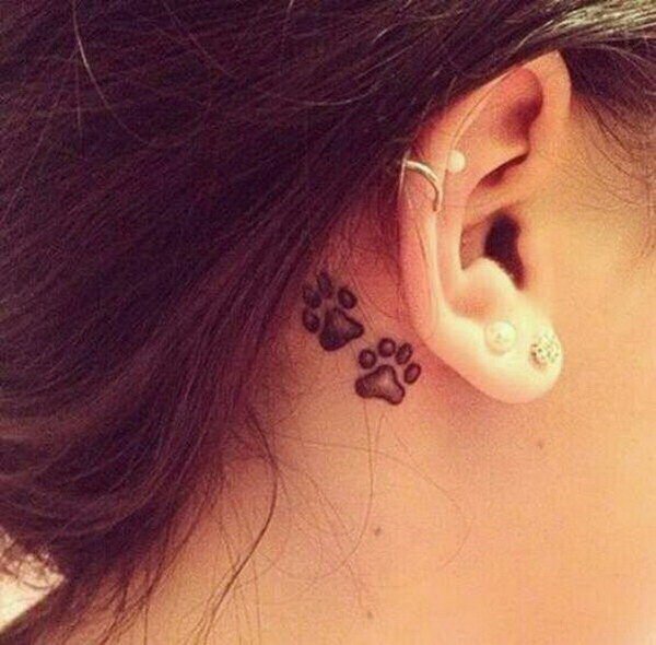 Behind the ear Tattoos