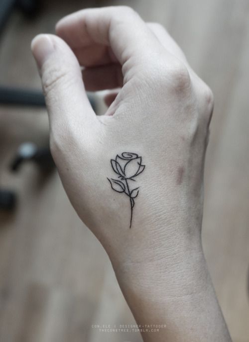 Epic Flower Easy Tattoo Design  Easy Small Tattoos  Easy Tattoos  Crayon