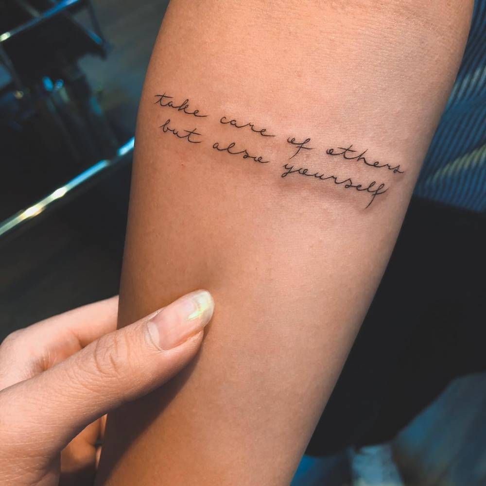 Clear Meaningful Quote Tattoo - Best Quote Tattoos - Best Tattoos -  MomCanvas