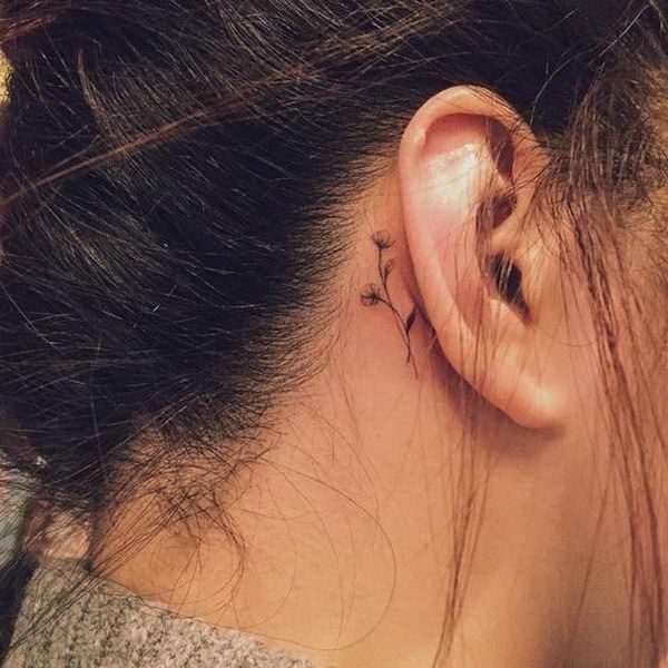 Tattoo uploaded by Mason Stephens  Little music notes behind the ear   Tattoodo