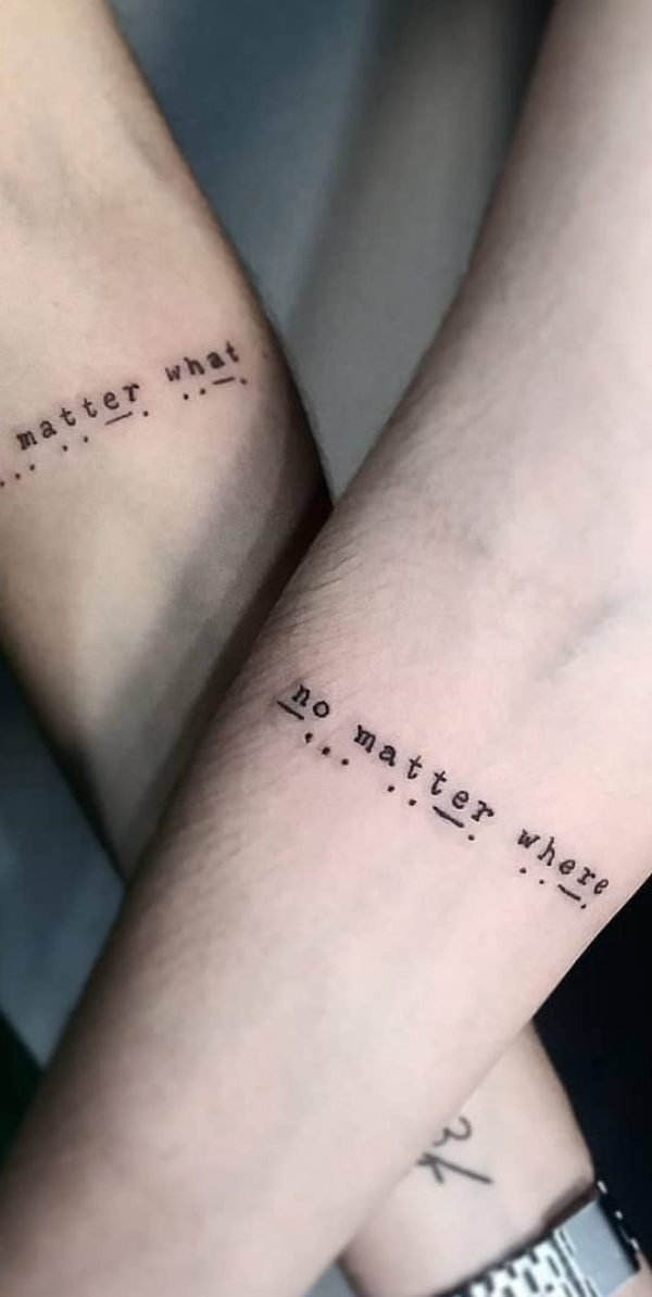 Clear Friendship Tattoo - Best Friendship Tattoos - Best Tattoos - MomCanvas