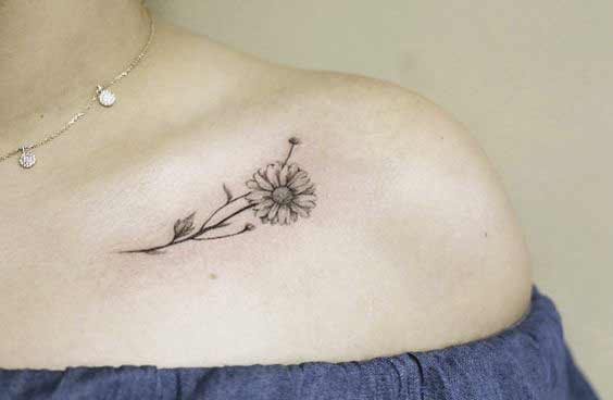 Collarbone Small Tattoo Design For Girls - Best Collarbone Tattoos For  Girls - Best Tattoos - MomCanvas