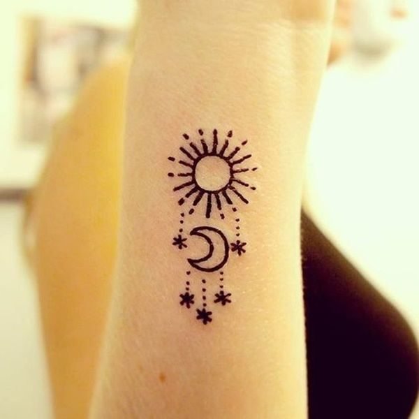 Moon Easy Tattoo Design - Best Moon Tattoos - Best Tattoos - MomCanvas