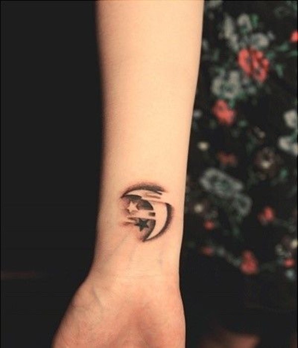 Moon Small Tattoo Design - Best Moon Tattoos - Best Tattoos - MomCanvas