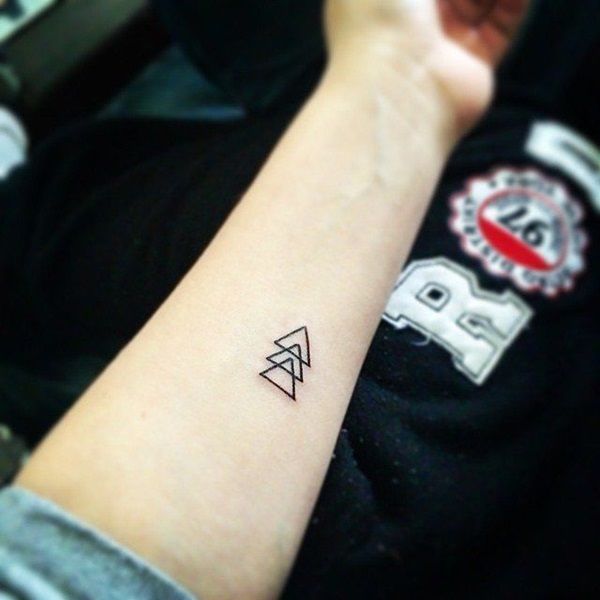 Top 87 Triangle Tattoo Ideas 2021 Inspiration Guide  Triangle tattoos Triangle  tattoo design Triangle tattoo