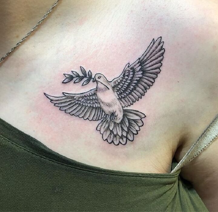 Shocking Dove Tattoo - Best Dove Tattoos - Best Tattoos - MomCanvas