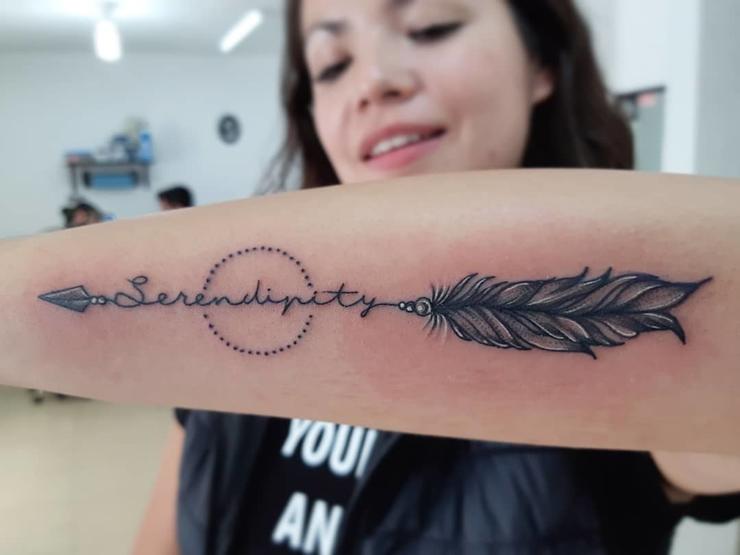 Arrow Tattoo with Quote - wide 8